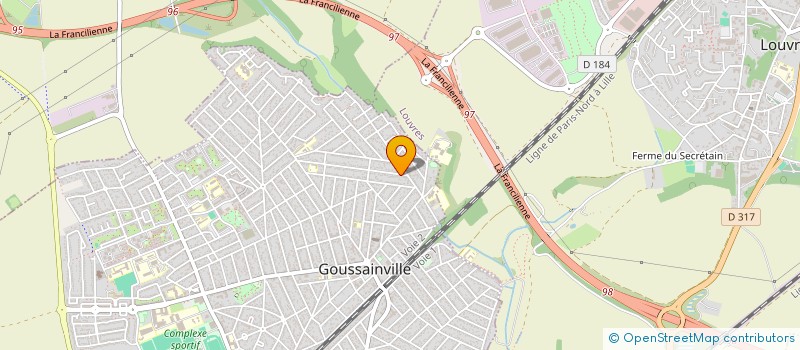 localisation de l'entreprise 2H PRIMEUR  GOUSSAINVILLE