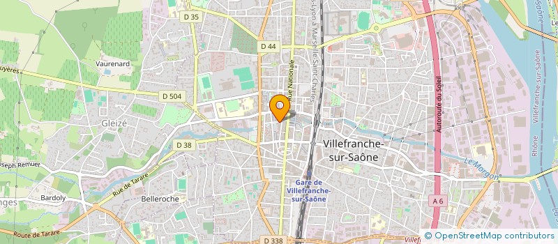 localisation de l'entreprise 2H PRODUCTION  VILLEFRANCHE-SUR-SAONE