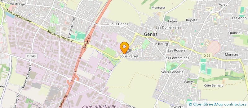 localisation de l'entreprise 2H TRANSPORTS à GENAS