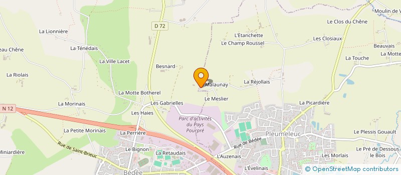 localisation de l'entreprise 2H2C  BEDEE