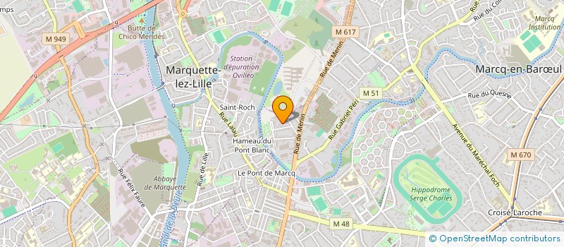 localisation de l'entreprise 2HC  MARCQ-EN-BARUL