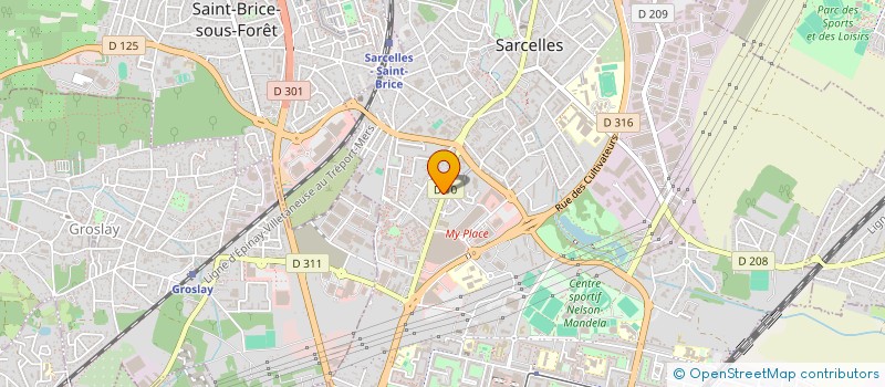 localisation de l'entreprise 2HM  SARCELLES