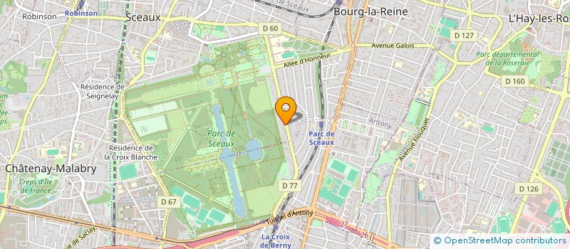 localisation de l'entreprise 2HV MANAGEMENT à SCEAUX
