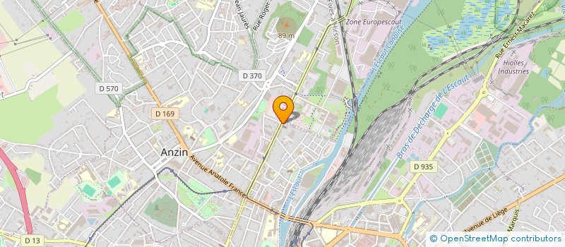 localisation de l'entreprise 2I ELEC PRO à VALENCIENNES