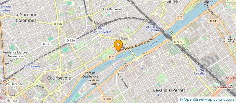localisation de l'entreprise 2I3S GROUP  COURBEVOIE