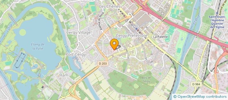 localisation de l'entreprise 2ICF - INGENIERIE INDUSTRIELLE, CONSEILS & FORMATIONS à CERGY