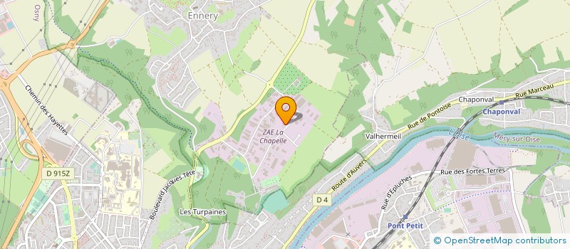 localisation de l'entreprise 2ID  ENNERY