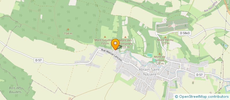 localisation de l'entreprise 2IH  ABLAIN-SAINT-NAZAIRE