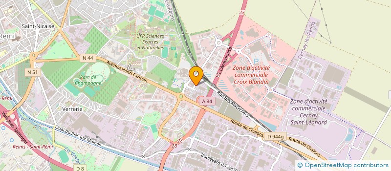 localisation de l'entreprise 2IMMO  REIMS