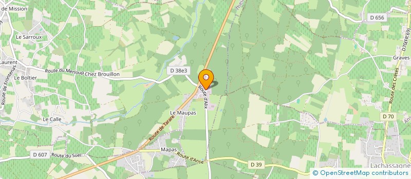 localisation de l'entreprise 2J  THEIZE