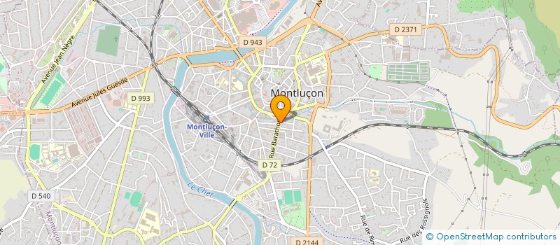 localisation de l'entreprise 2J à MONTLUCON