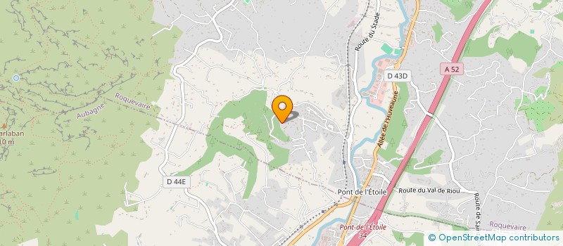 localisation de l'entreprise 2J  ROQUEVAIRE