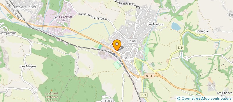 localisation de l'entreprise 2J  CHORGES