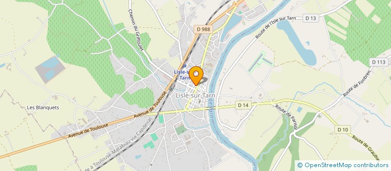 localisation de l'entreprise 2J AUTO à LISLE-SUR-TARN
