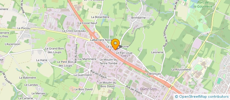 localisation de l'entreprise 2J AUTO PASSION à COUERON