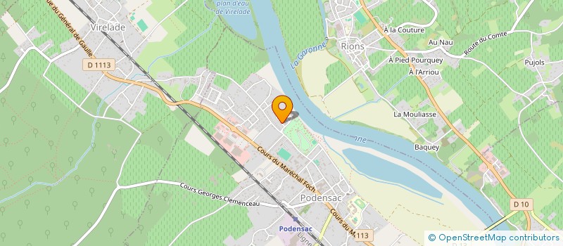 localisation de l'entreprise 2J AUTOS  PODENSAC