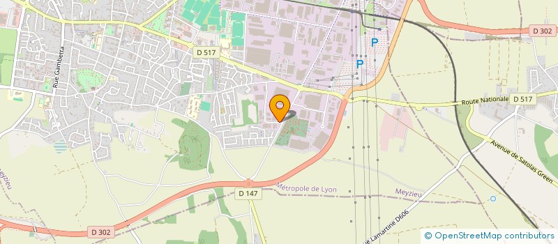 localisation de l'entreprise 2J BATI  MEYZIEU