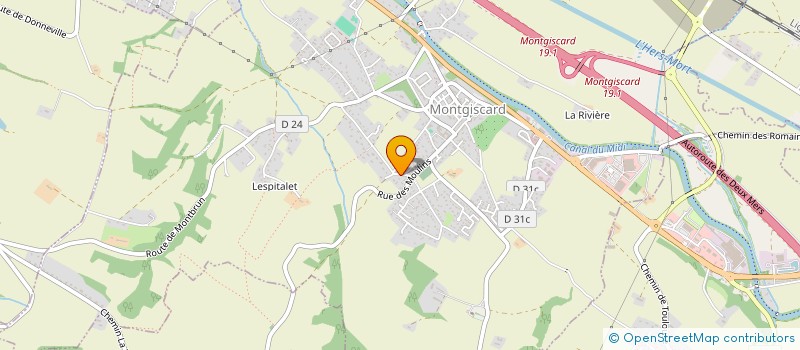 localisation de l'entreprise 2J CONSULTING  MONTGISCARD