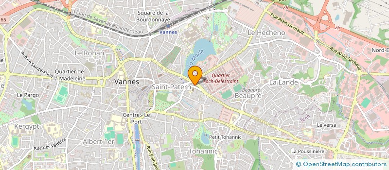 localisation de l'entreprise 2J-DIFFUSION à VANNES