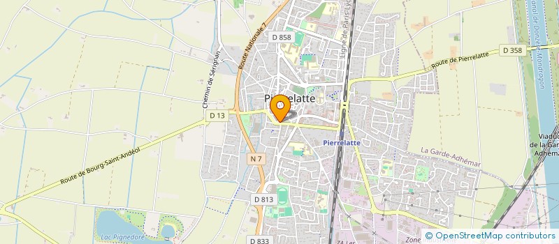 localisation de l'entreprise 2J IMMO  PIERRELATTE