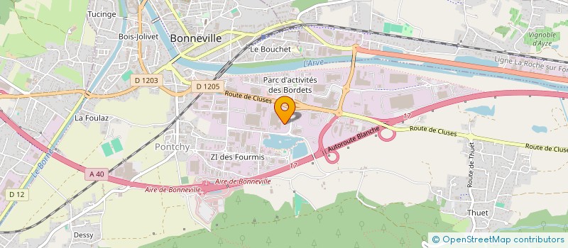 localisation de l'entreprise 2J IMMOBILIER  BONNEVILLE