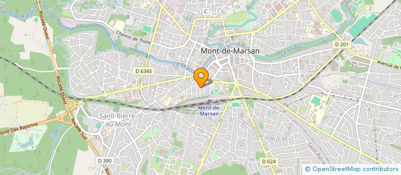 localisation de l'entreprise 2J INVEST à MONT-DE-MARSAN