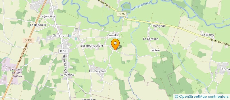 localisation de l'entreprise 2J.M.CONSULT  GORREVOD