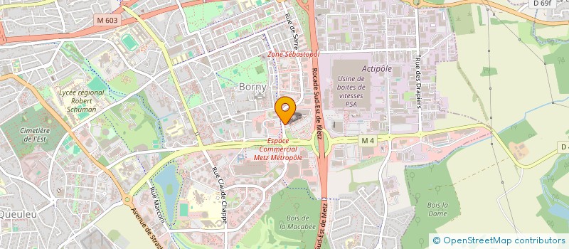 localisation de l'entreprise 2J METZ  METZ