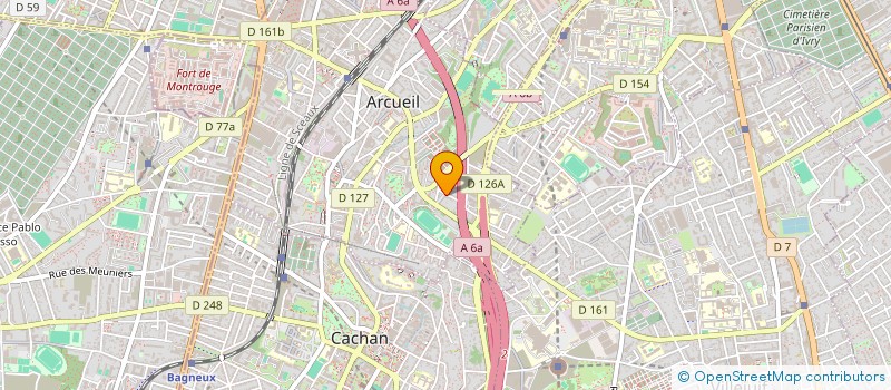 localisation de l'entreprise 2J ML à ARCUEIL
