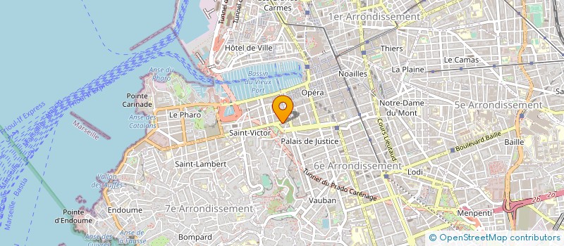 localisation de l'entreprise 2J PUB à MARSEILLE