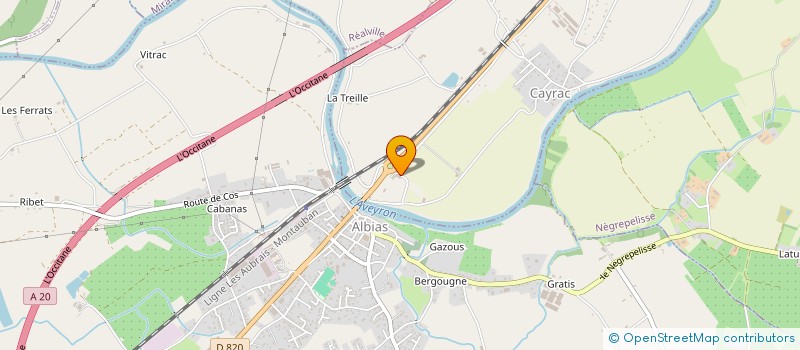 localisation de l'entreprise 2J ROUSSAL  CAYRAC