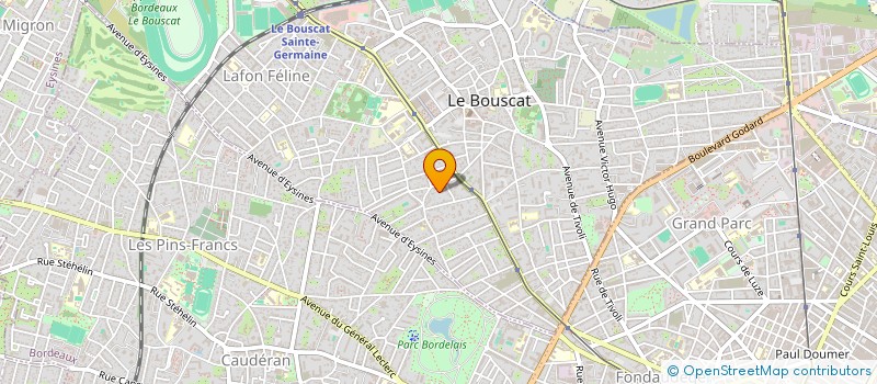 localisation de l'entreprise 2J2B  LE BOUSCAT