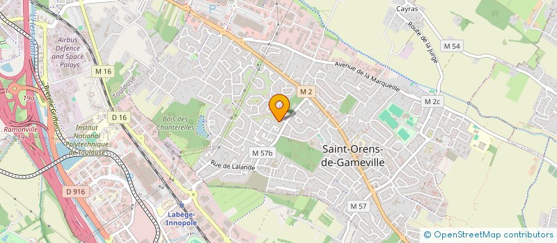 localisation de l'entreprise 2J2C  SAINT-ORENS-DE-GAMEVILLE