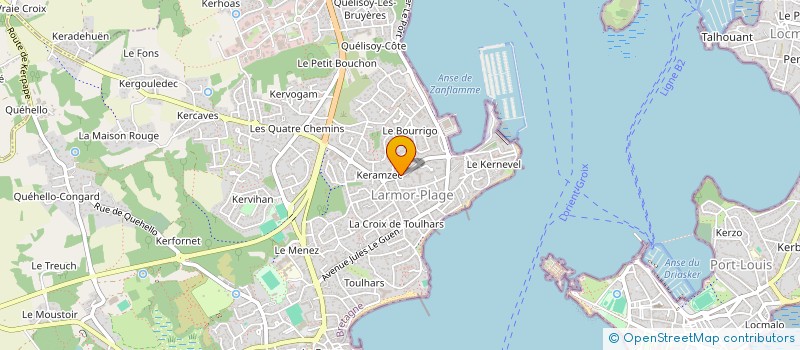 localisation de l'entreprise 2J2L  LARMOR-PLAGE