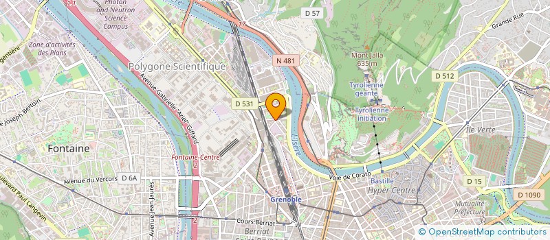 localisation de l'entreprise 2J2LE  GRENOBLE