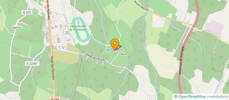 localisation de l'entreprise 2J2M à LANGON