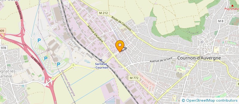 localisation de l'entreprise 2JA à COURNON-D'AUVERGNE