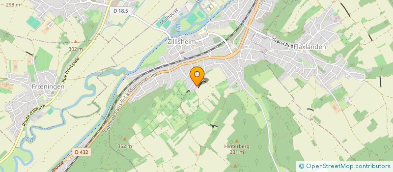 localisation de l'entreprise 2JAP  ZILLISHEIM