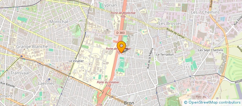 localisation de l'entreprise 2JBR4  BRON