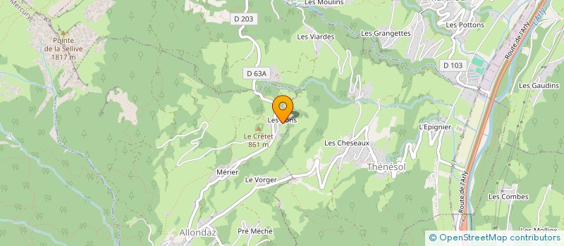 localisation de l'entreprise 2JEM  ALBERTVILLE