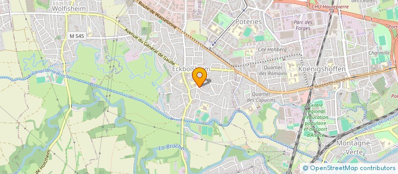 localisation de l'entreprise 2JG  ECKBOLSHEIM