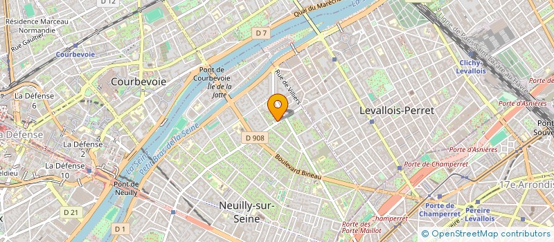 localisation de l'entreprise 2JG IMMOBILIER à NEUILLY-SUR-SEINE