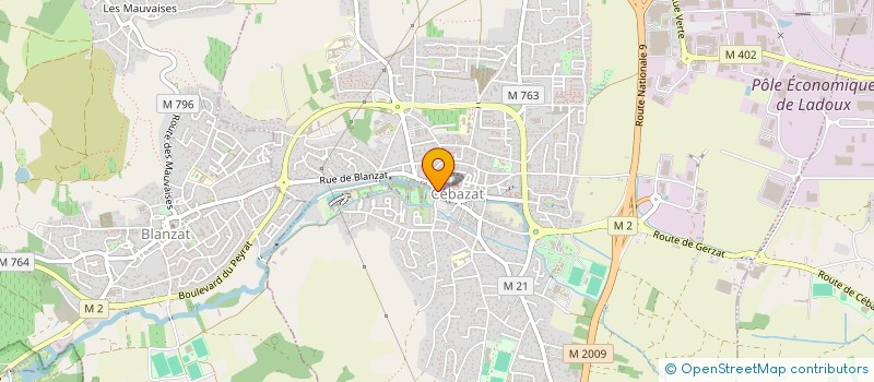 localisation de l'entreprise 2JINGENIERIE  CEBAZAT