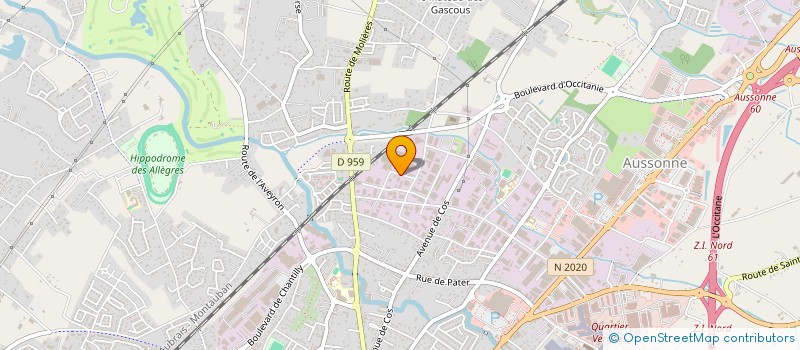 localisation de l'entreprise 2JL PRODUCTIONS  MONTAUBAN