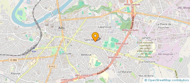 localisation de l'entreprise 2JLB à ALBI