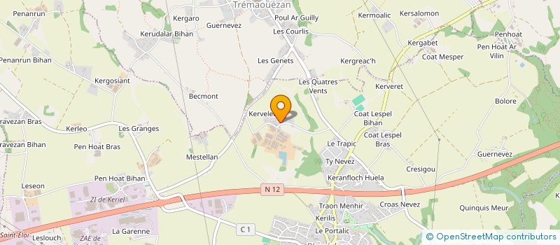 localisation de l'entreprise 2JM à PLOUEDERN
