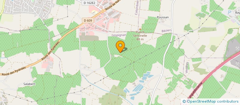 localisation de l'entreprise 2JM  LESPIGNAN