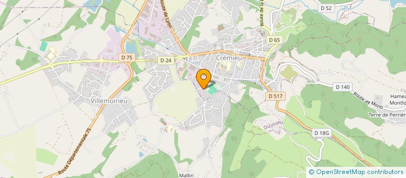 localisation de l'entreprise 2JML  CREMIEU