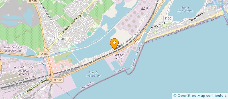 localisation de l'entreprise 2JP à FRONTIGNAN