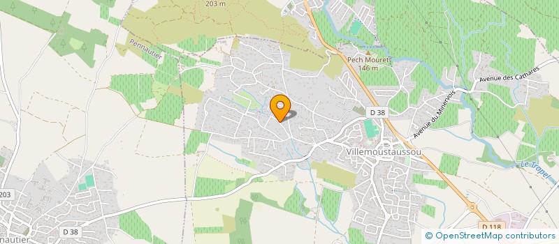 localisation de l'entreprise 2JPATRIMOINE  VILLEMOUSTAUSSOU